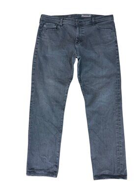 AG Tellis Modern Slim Jeans Mens Size 38 Gray Straight Cotton-Blend Inseam 30"
